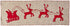 Handmade Gray Hand Felted Wool Christmas Table Runner - Reindeer and Sleigh - 16"x44" - ARCADIA HOME